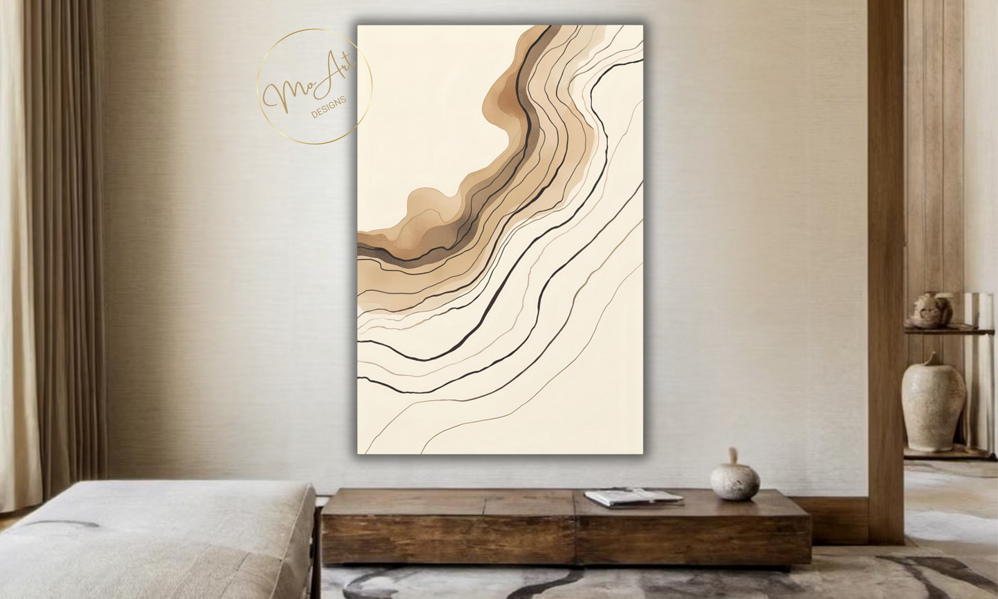 Abstract Line Canvas Wall Art