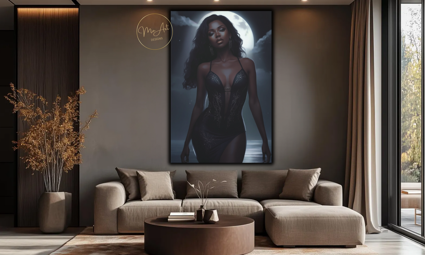 Alluring Beauty Canvas Wall Art