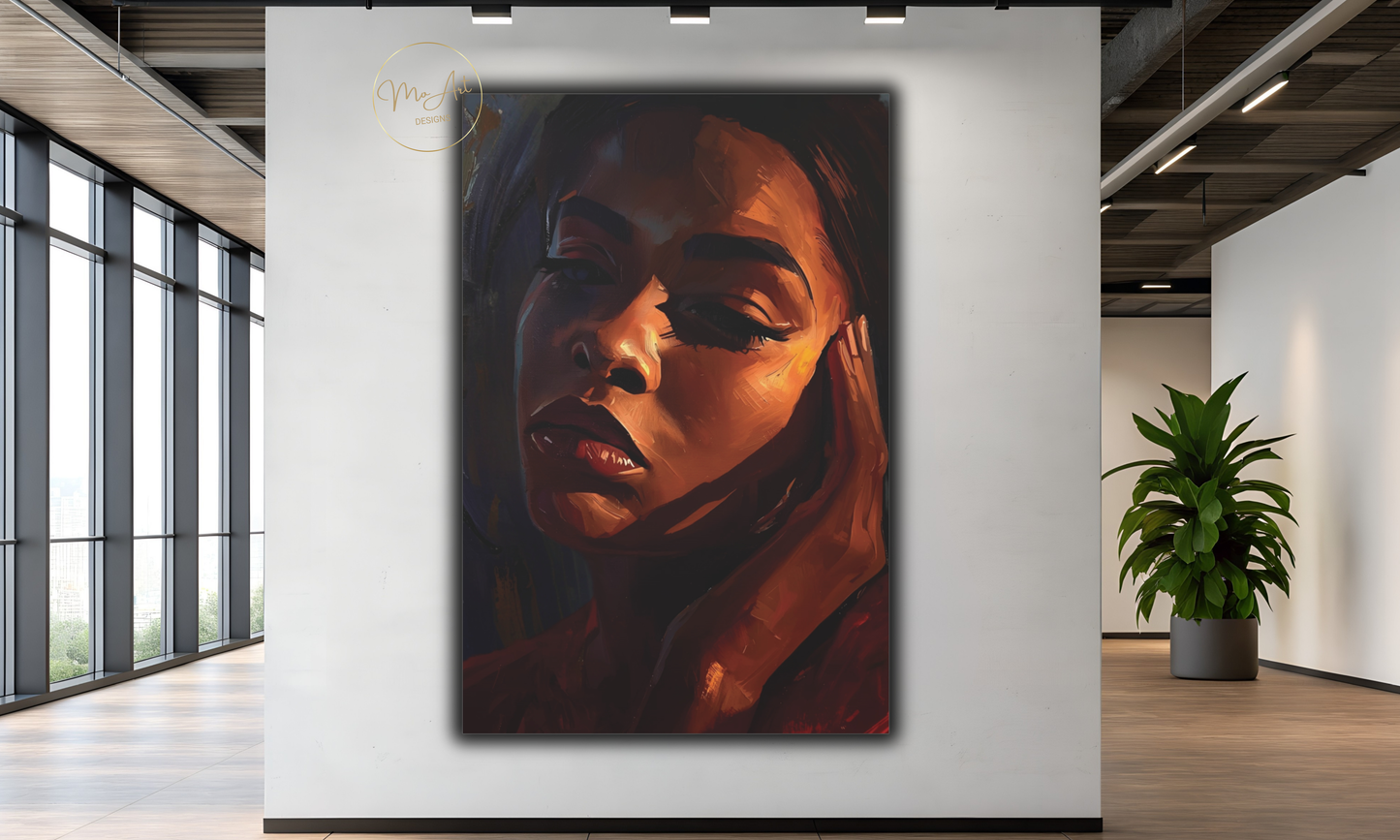 Soulful Reflection – Abstract Canvas Wall Art