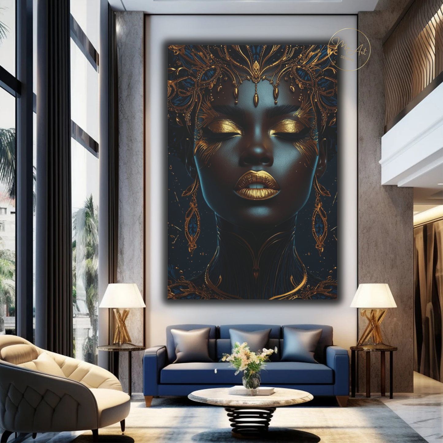 Black Woman Wall Art – Exquisite Beauty / Canvas Print