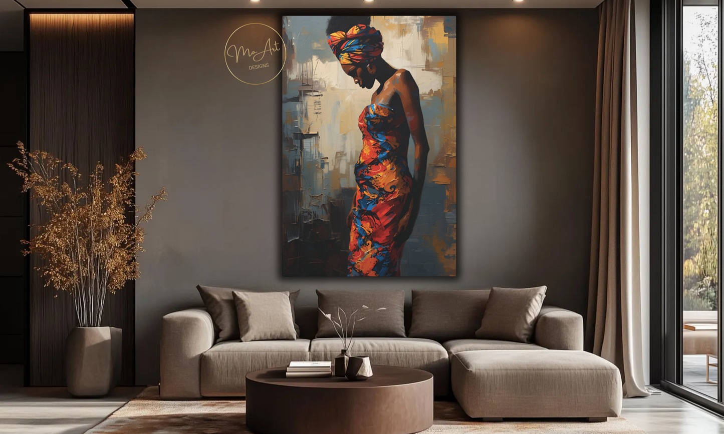 Radiance of Motherhood – Abstract Canvas Wall Art