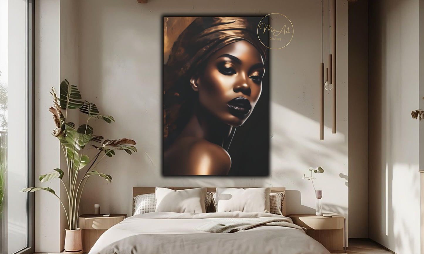Bronze Divinity – Canvas Wall Art