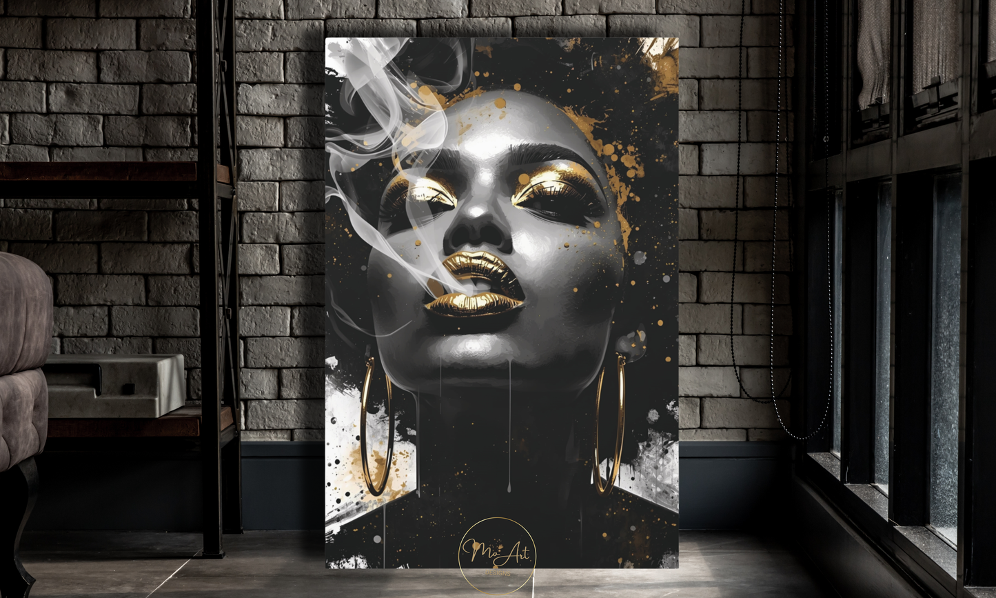 Abstract Smoke & Soul - Canvas Wall Art