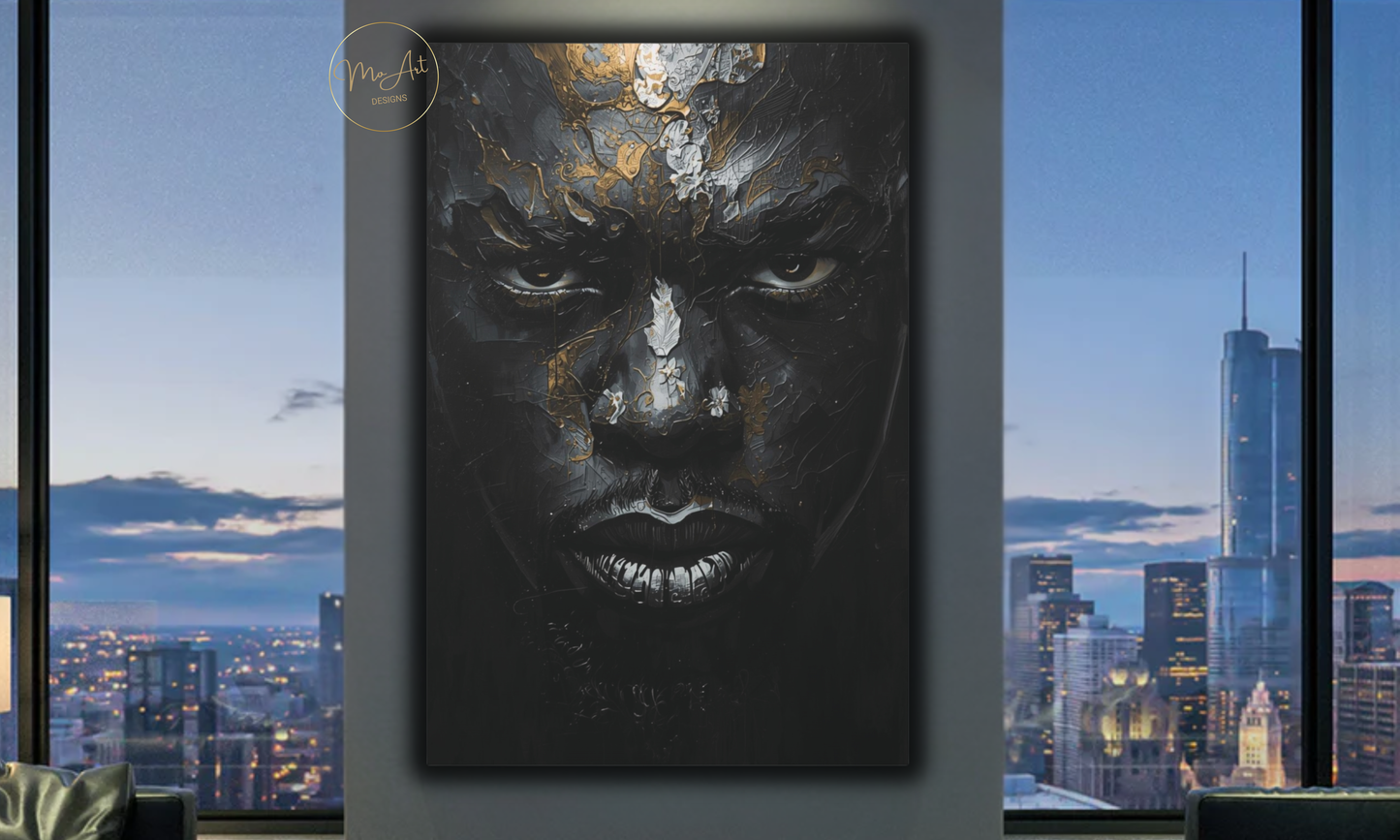 Strong Black Man – Abstract Wall Art / Canvas Print
