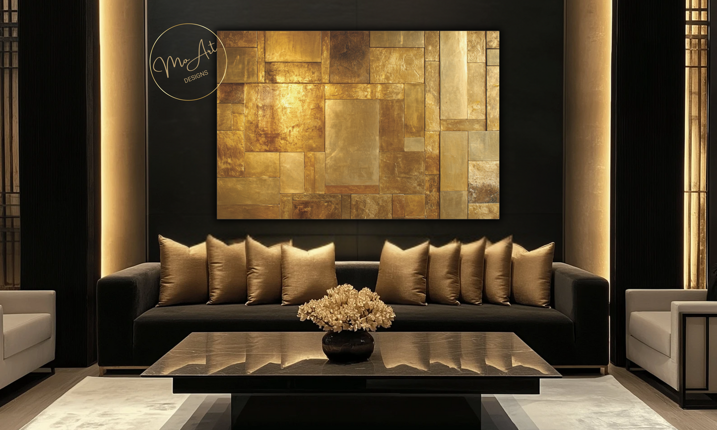 Shimmering Echoes of Elegance - Canvas Wall Art