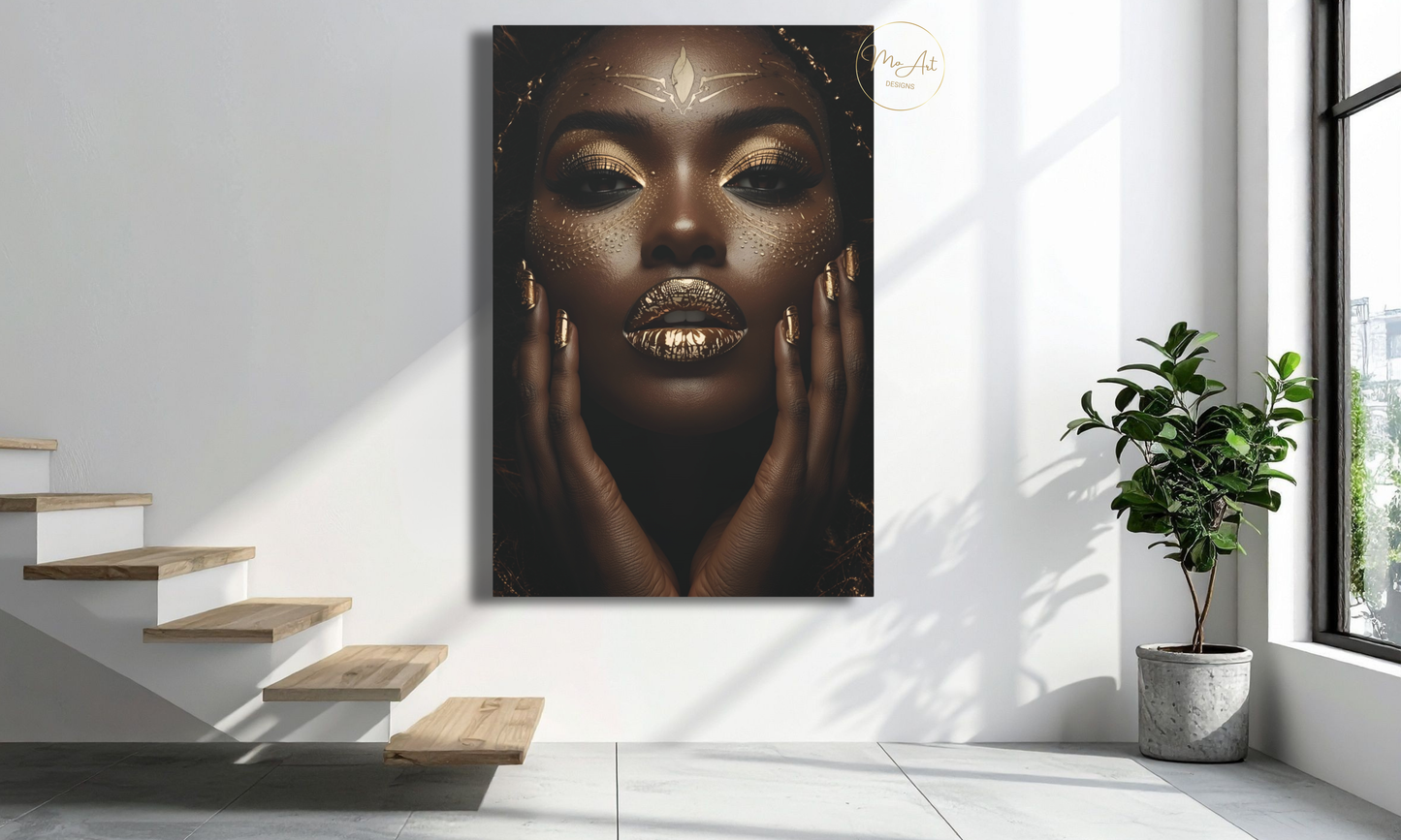 Black & Gold Modern Elegance – Canvas Wall Art
