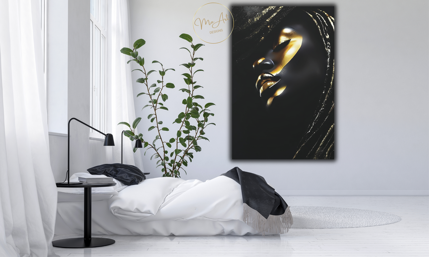 Ebony Glow Luxury Canvas Wall Art