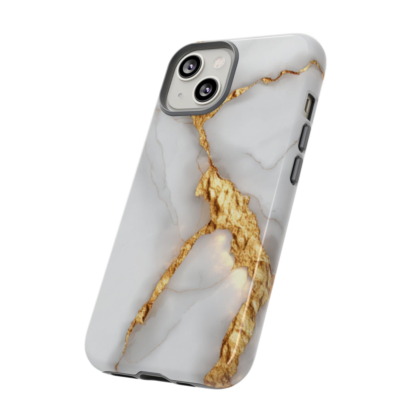 Gold and Marble Design - Tough Phone Case - iPhone or Samsung Phones