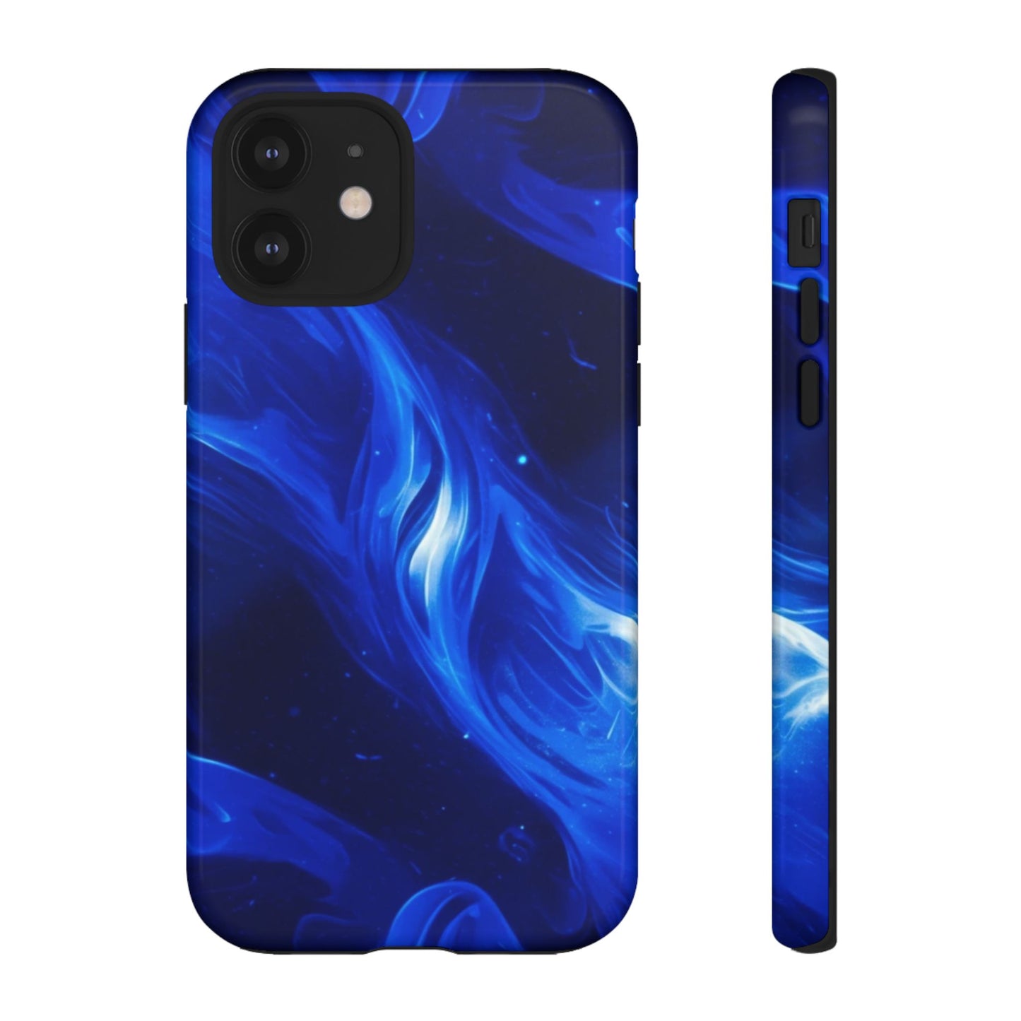 Deep Blue Swirl Design - Tough Phone Case - iPhone or Samsung Phones