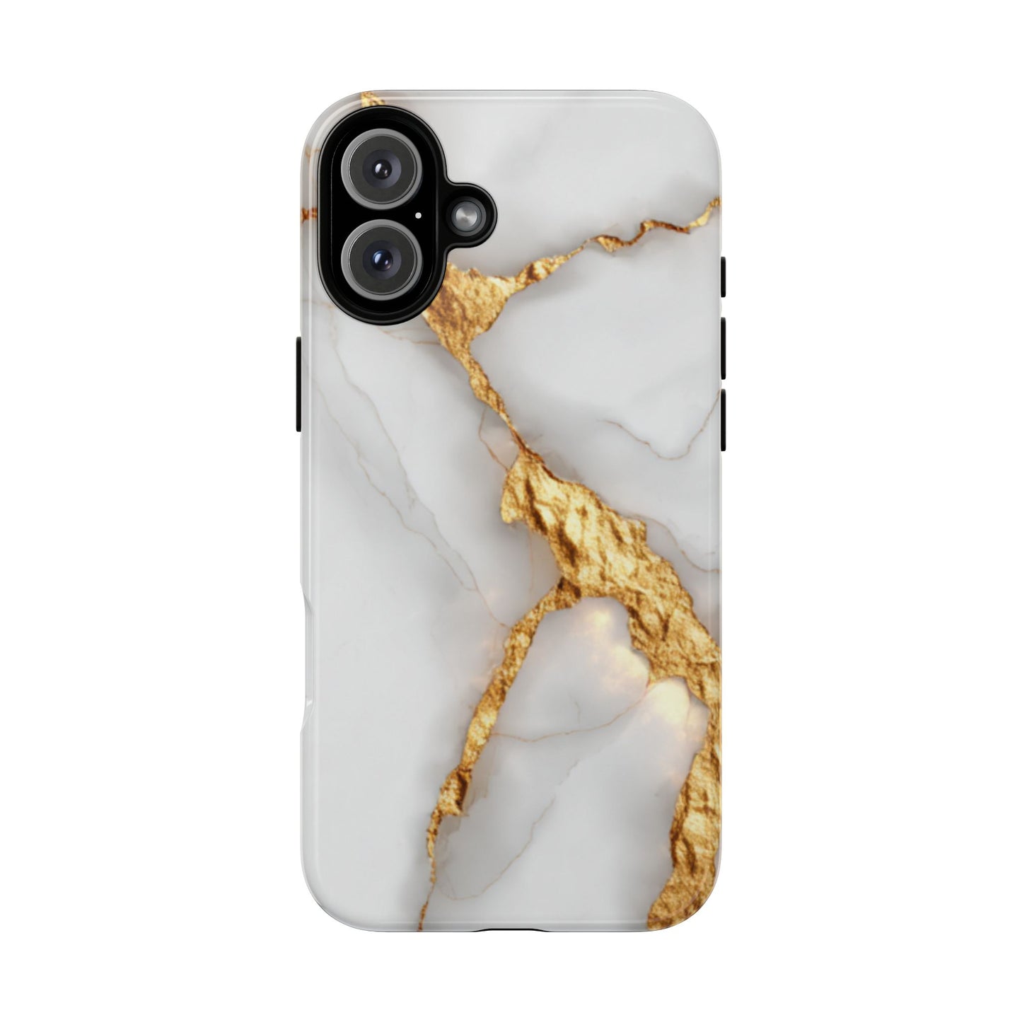 Gold and Marble Design - Tough Phone Case - iPhone or Samsung Phones