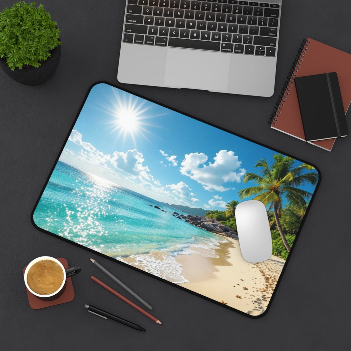 Escape to Paradise - Desk Mat / Mouse Pad