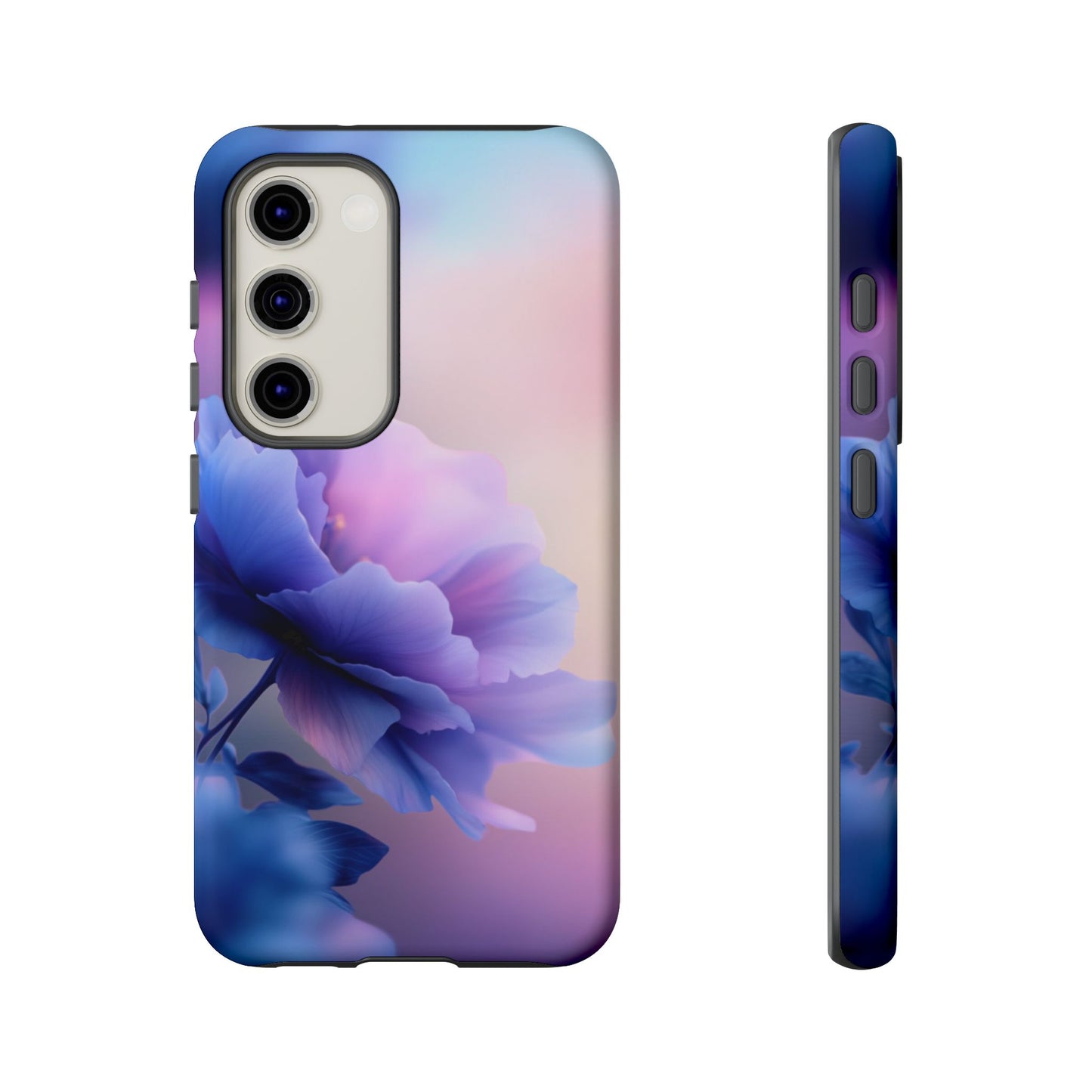 Purple Flower with Sunset - Tough Phone Case