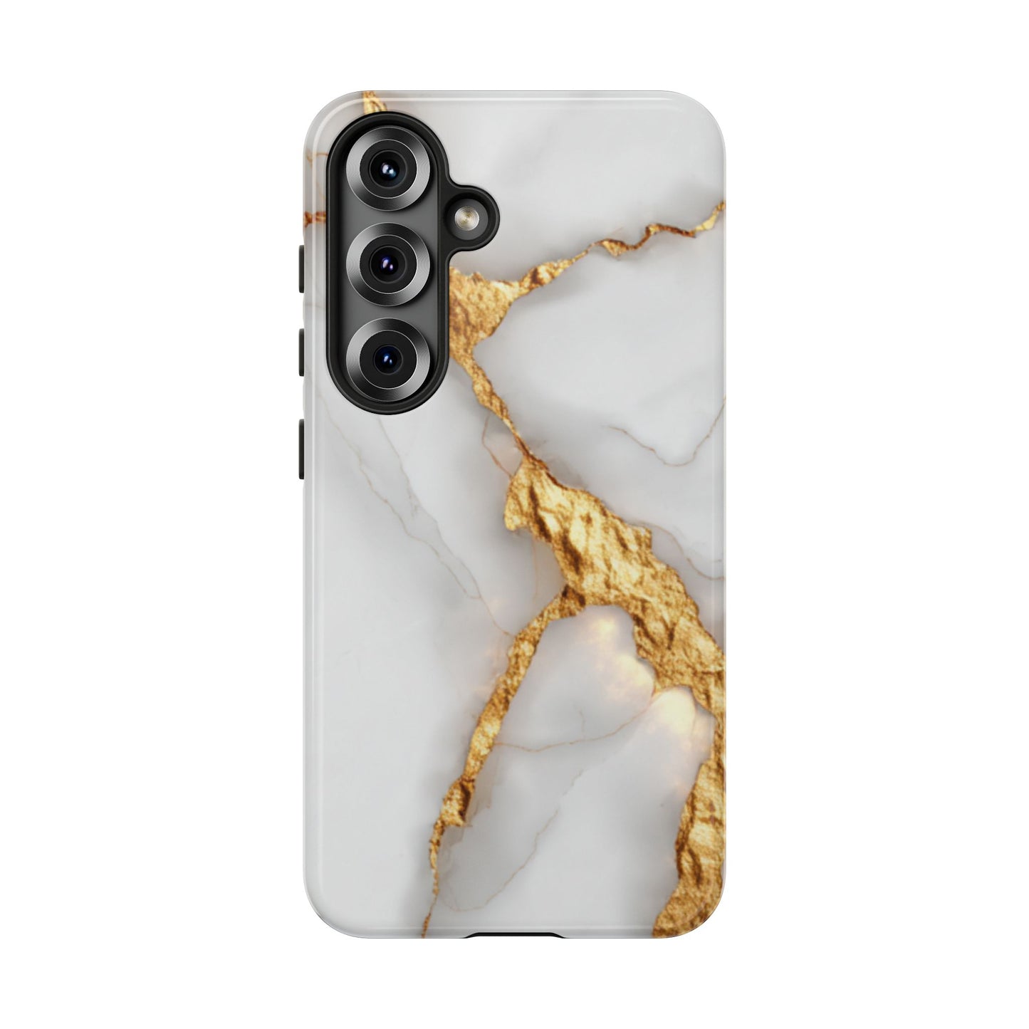 Gold and Marble Design - Tough Phone Case - iPhone or Samsung Phones