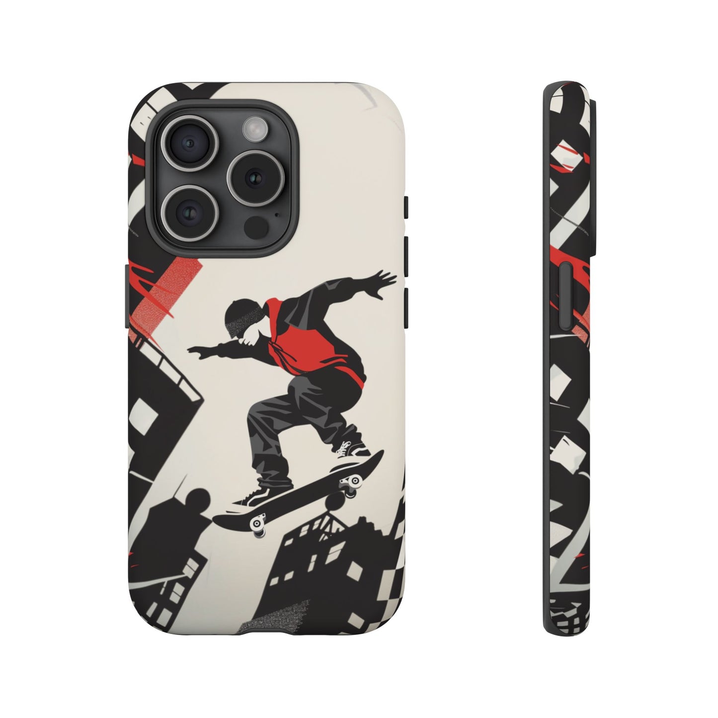 Skateboarding in the City - Tough Phone Case - iPhone or Samsung Phones