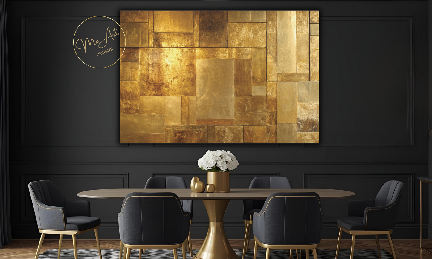 Shimmering Echoes of Elegance - Canvas Wall Art