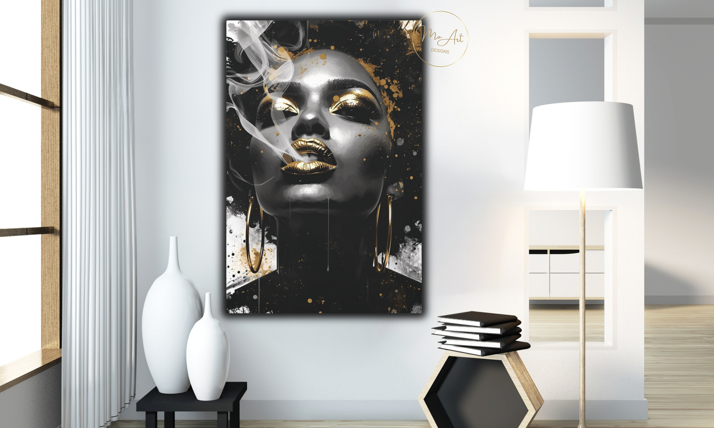 Abstract Smoke & Soul - Canvas Wall Art
