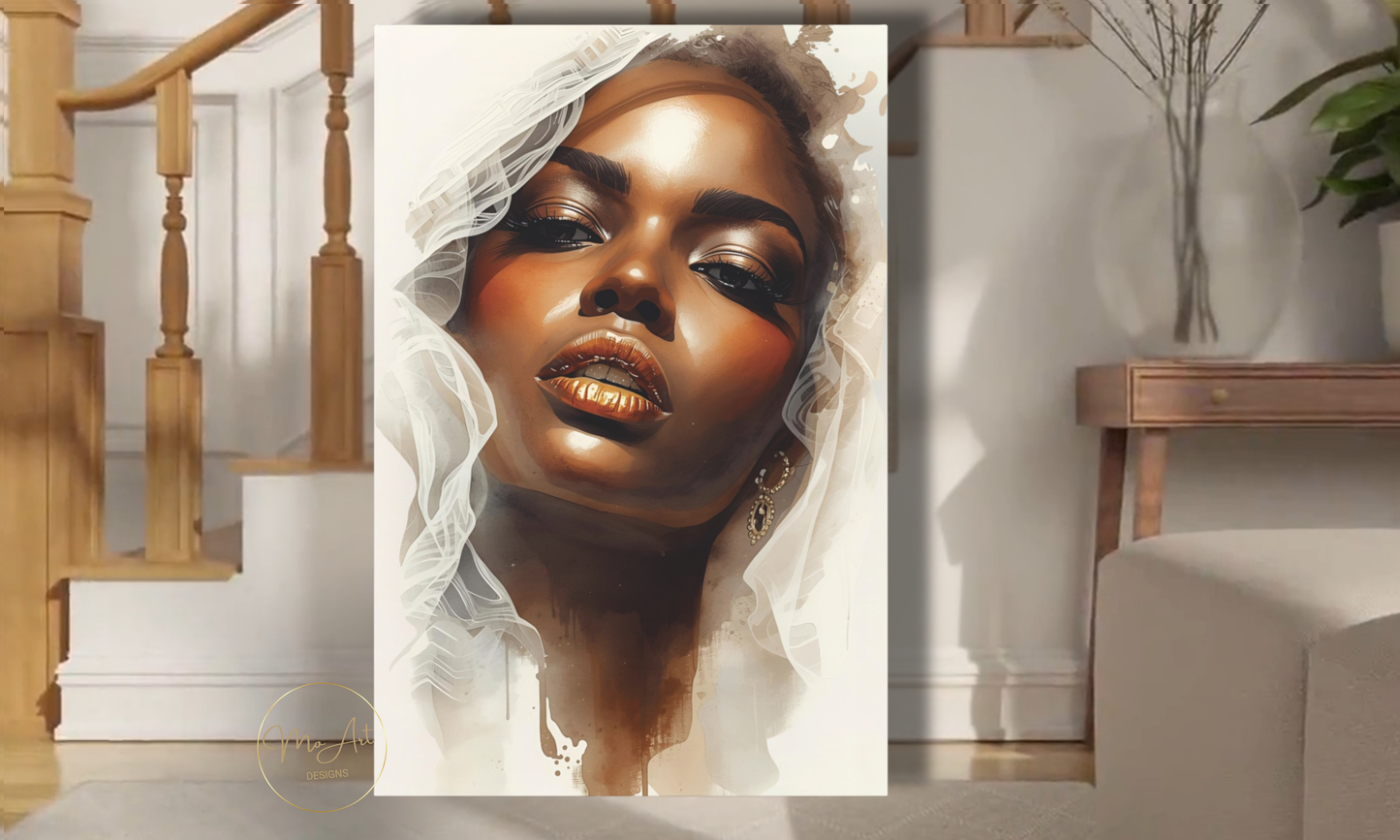 Veiled in Elegance Wall Art / Canvas Print