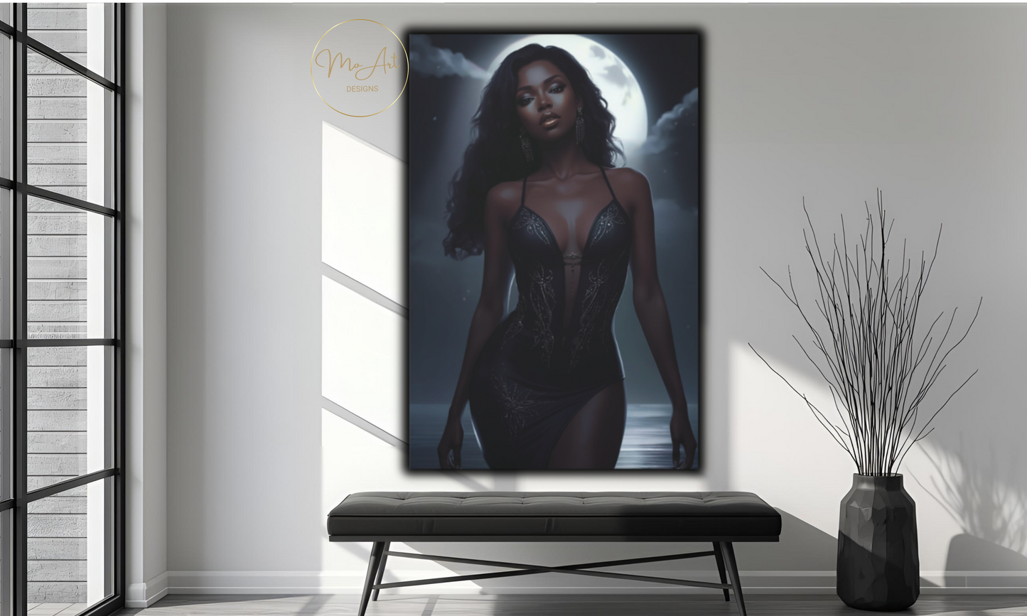 Alluring Beauty Canvas Wall Art