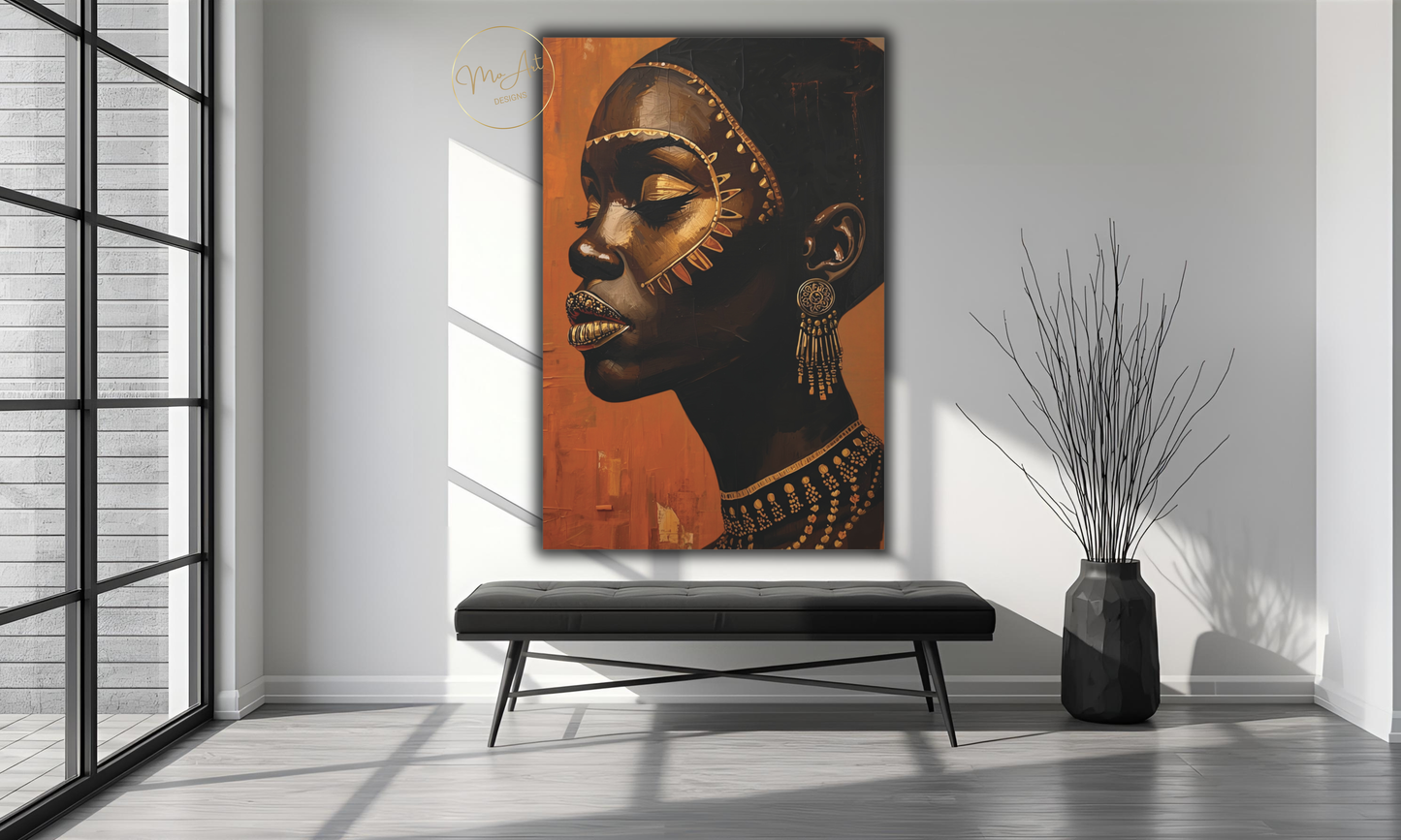 Beautiful Black Queen – Canvas Wall Art