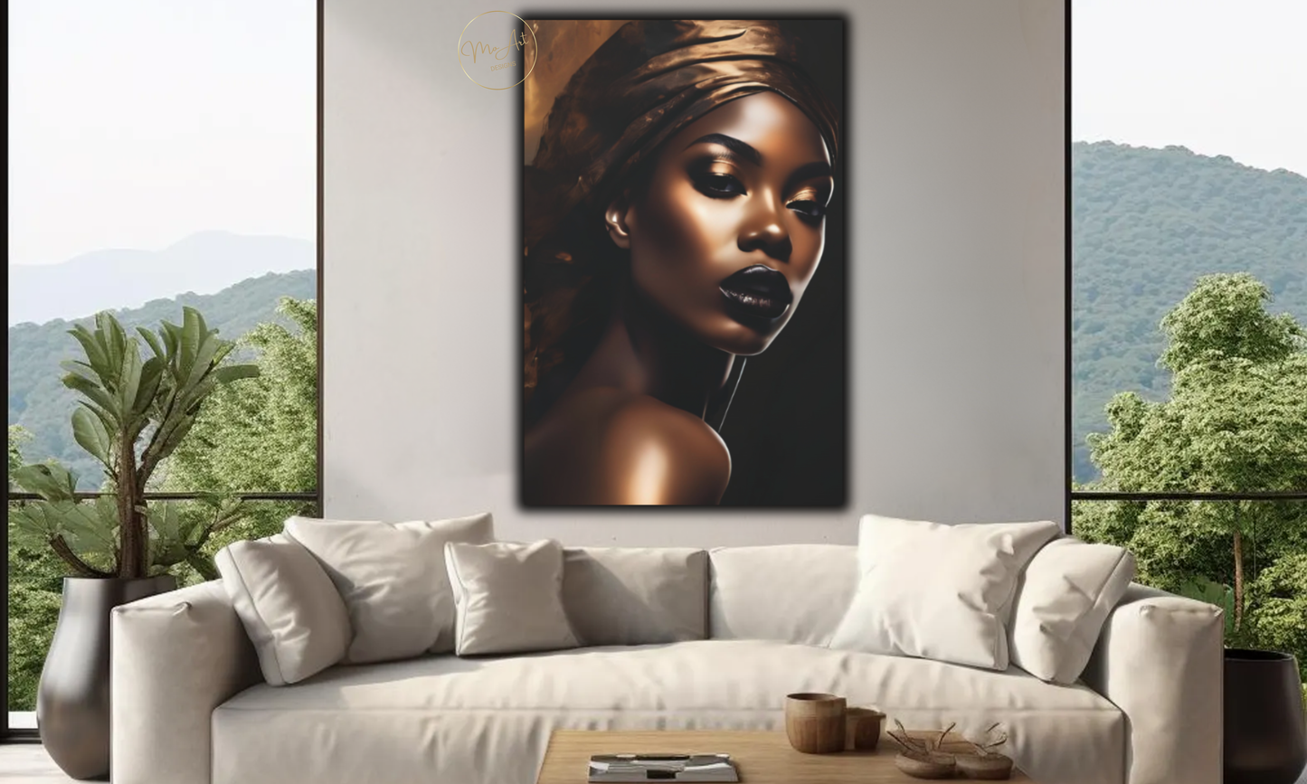 Bronze Divinity – Canvas Wall Art