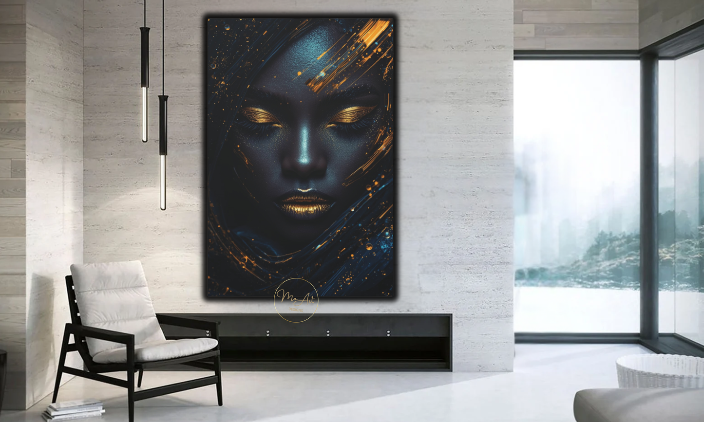 Black Woman Art - Illustrious Black Woman (Digital Download)