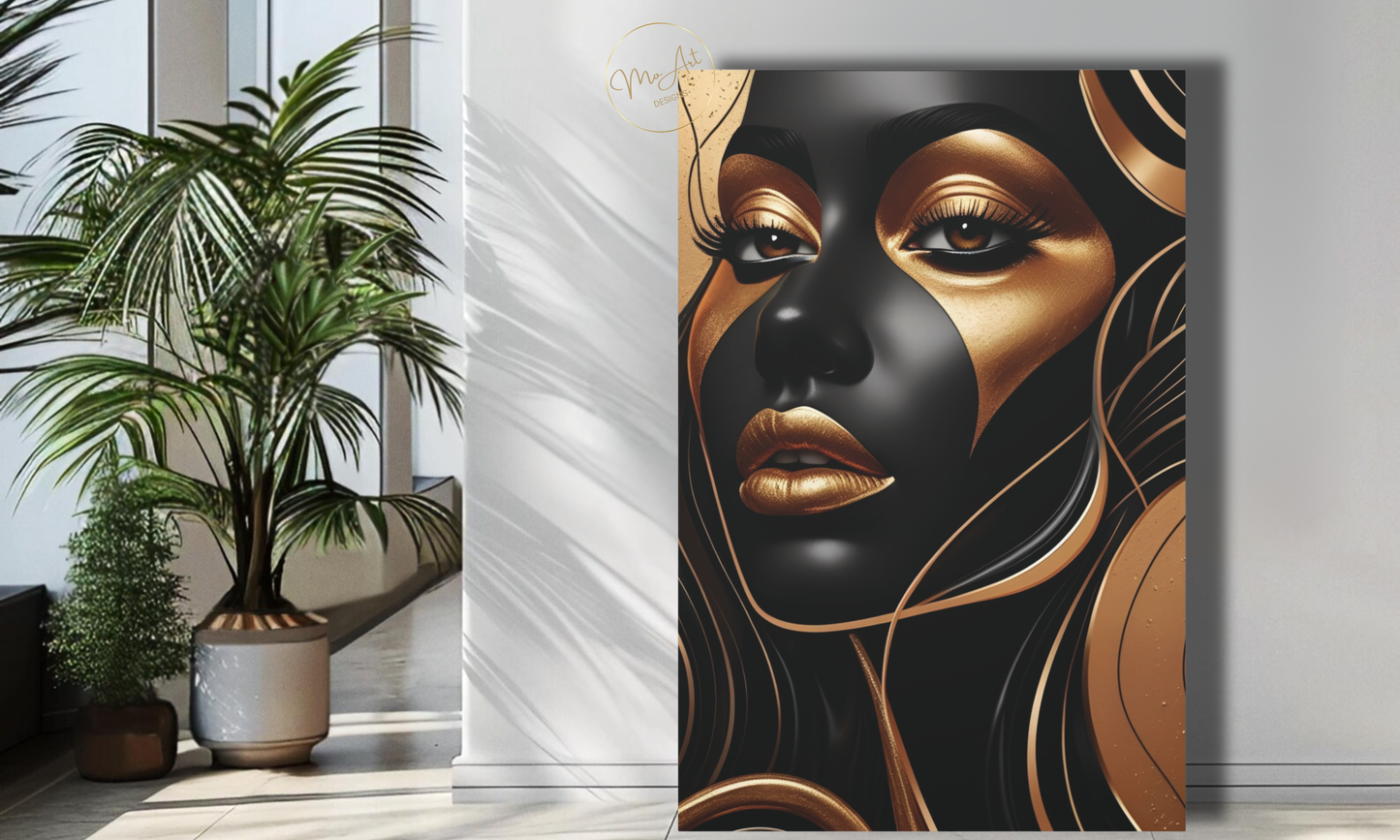Golden Essence – Abstract Canvas Wall Art
