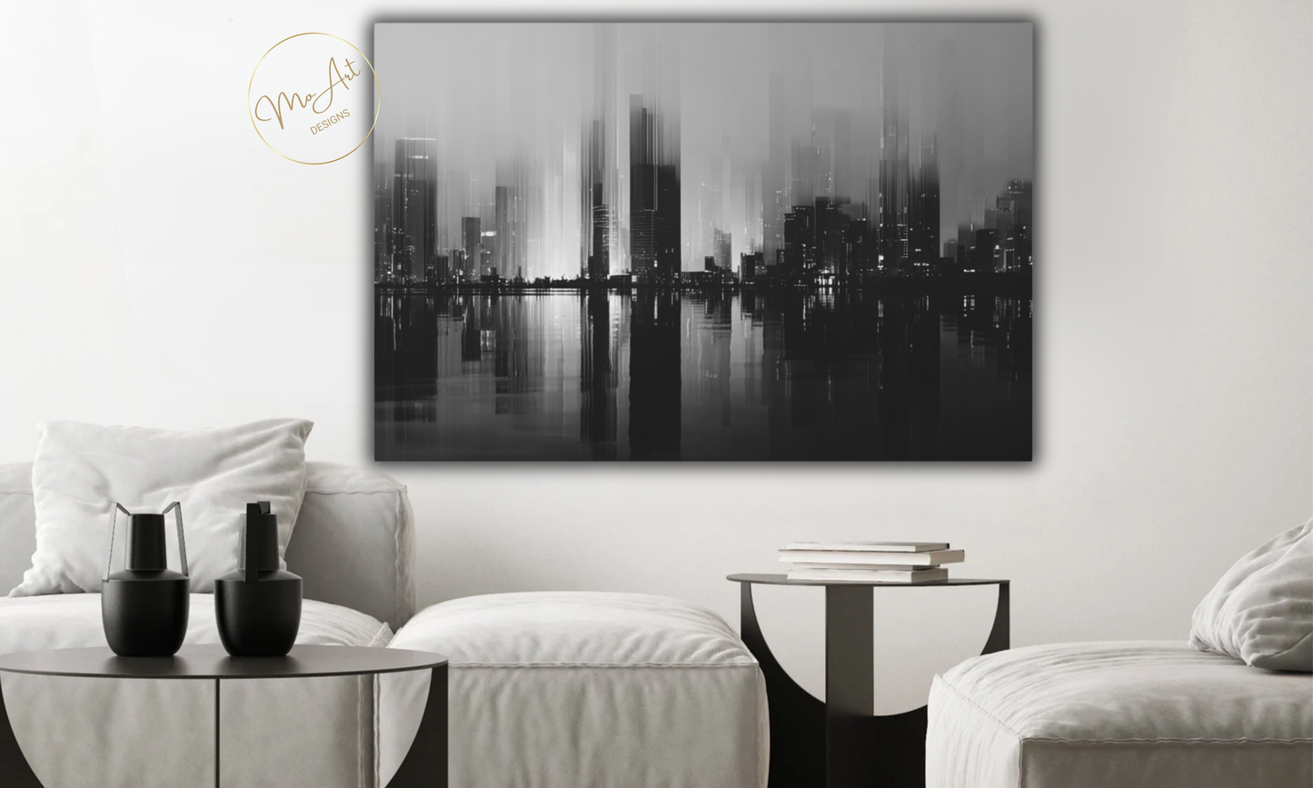 Midnight Skyline - Canvas Wall Art