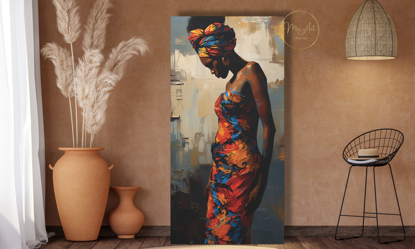 Radiance of Motherhood – Abstract Canvas Wall Art