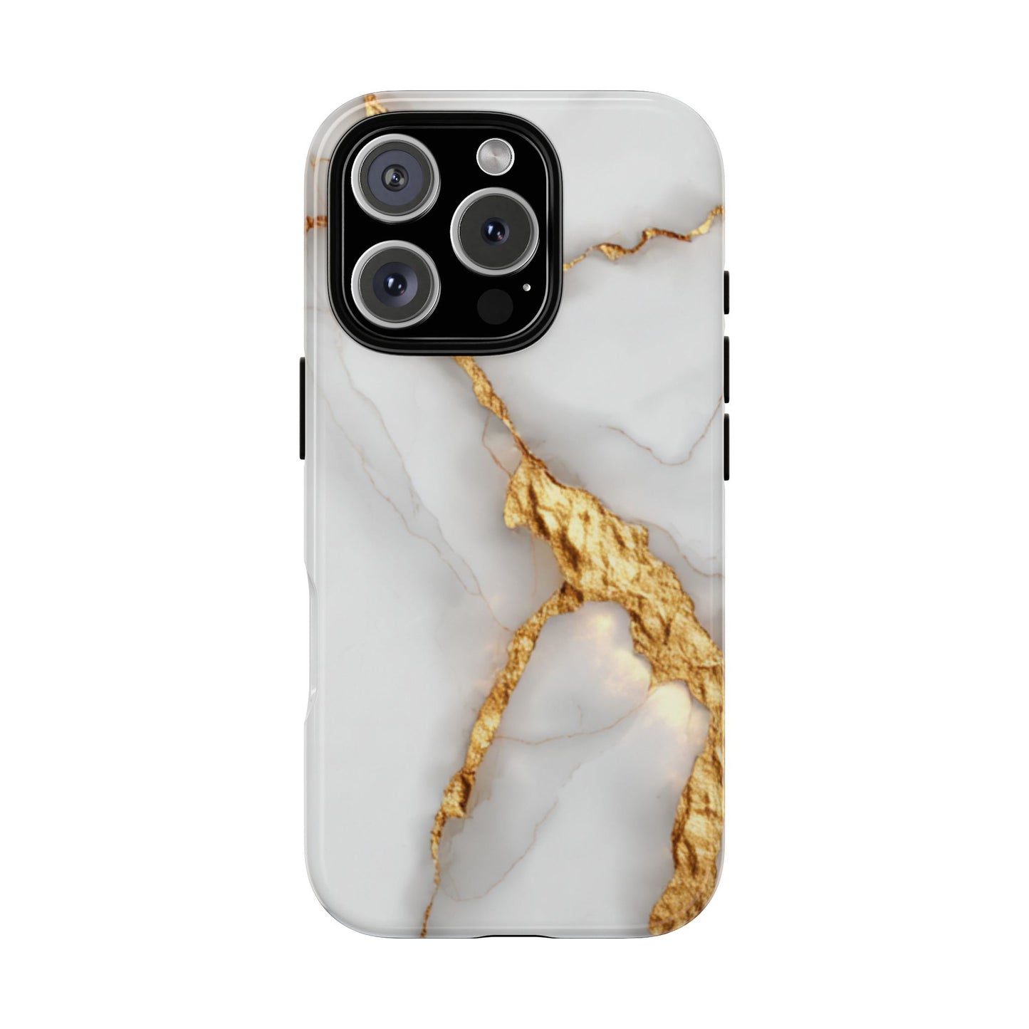 Gold and Marble Design - Tough Phone Case - iPhone or Samsung Phones