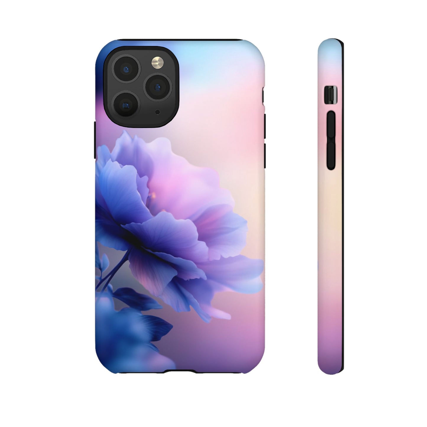 Purple Flower with Sunset - Tough Phone Case