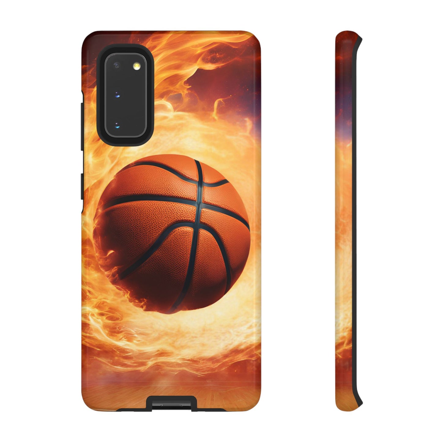 Basketball on Fire - Tough Phone Case for iPhone, Samsung, and Google Pixel for Ultimate Protection