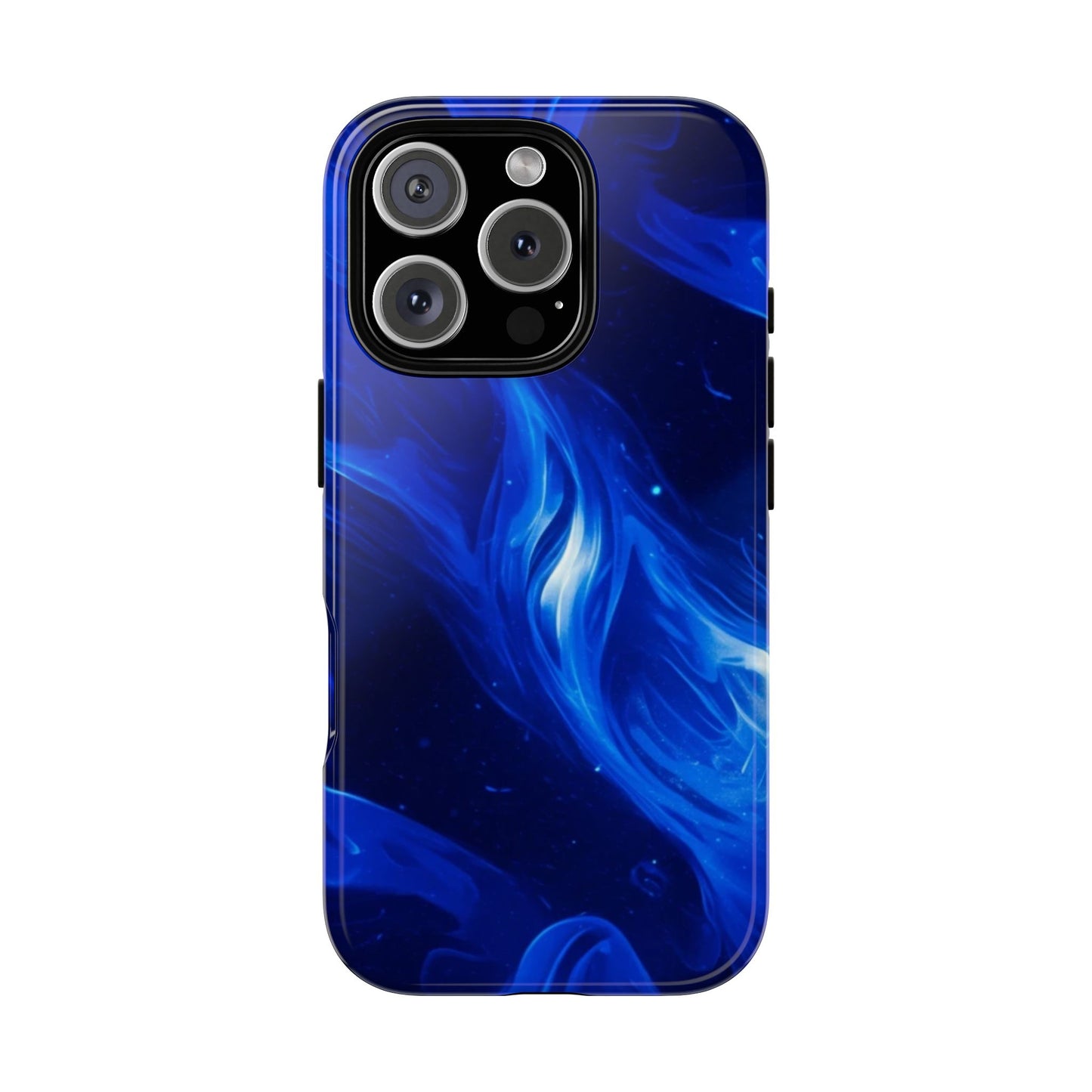 Deep Blue Swirl Design - Tough Phone Case - iPhone or Samsung Phones