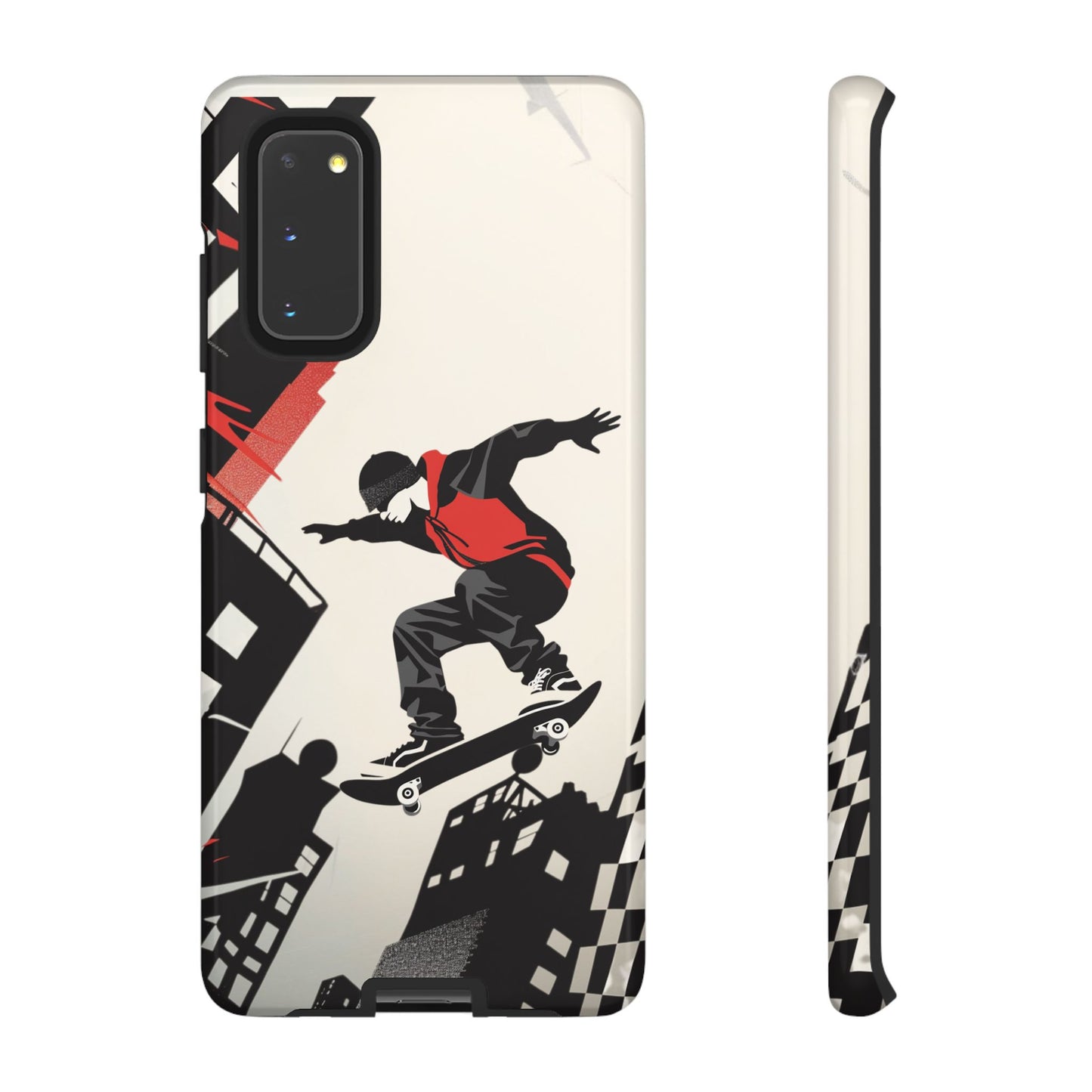 Skateboarding in the City - Tough Phone Case - iPhone or Samsung Phones