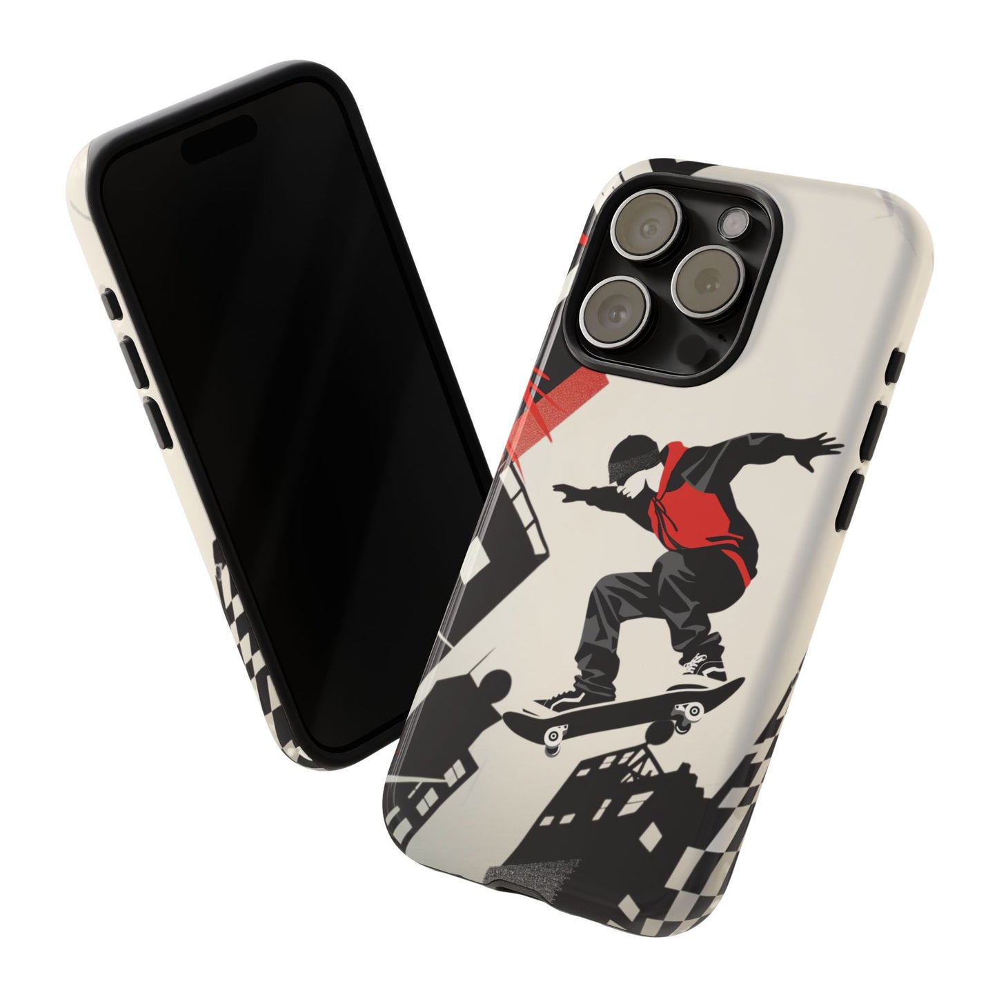 Skateboarding in the City - Tough Phone Case - iPhone or Samsung Phones