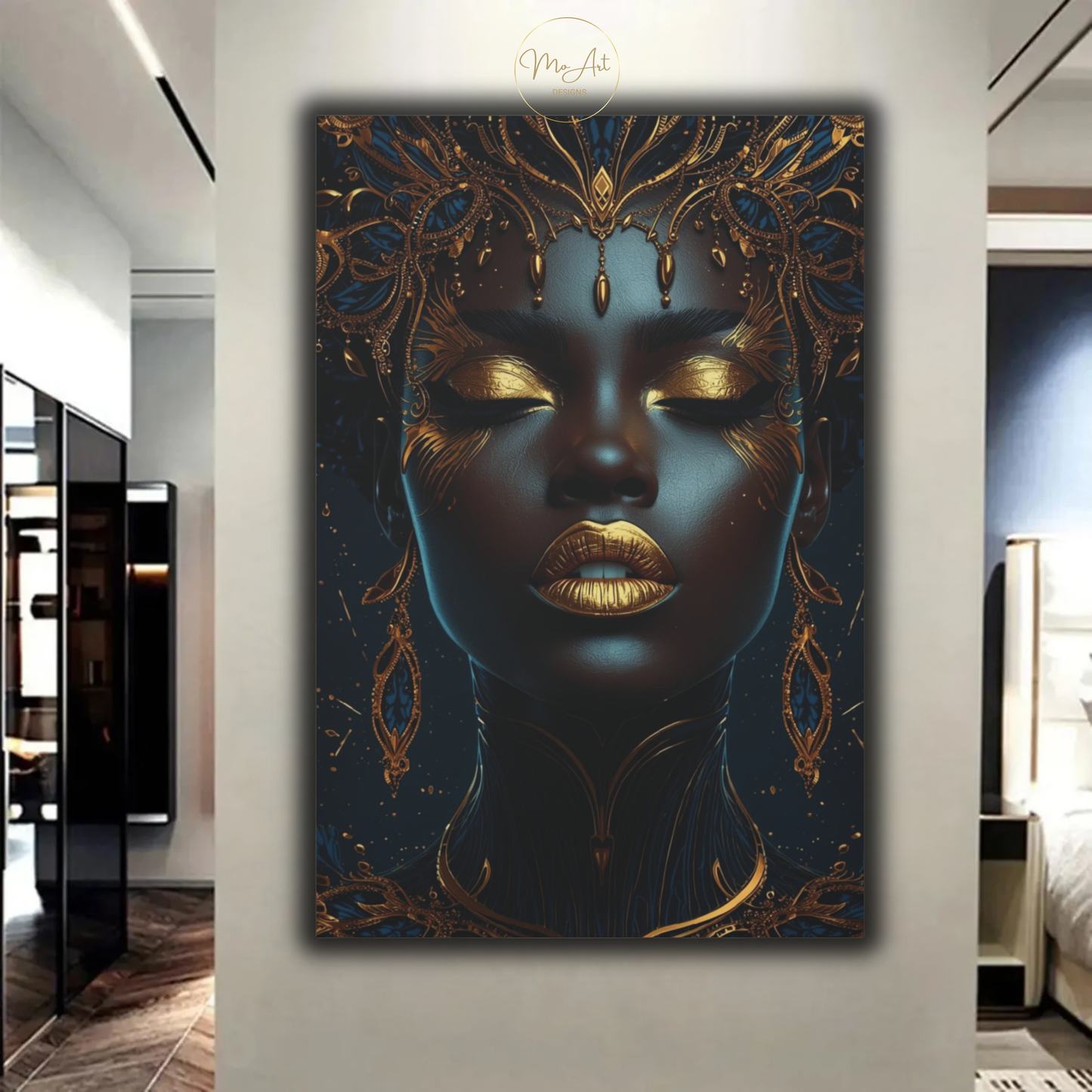 Black Woman Wall Art – Exquisite Beauty / Canvas Print