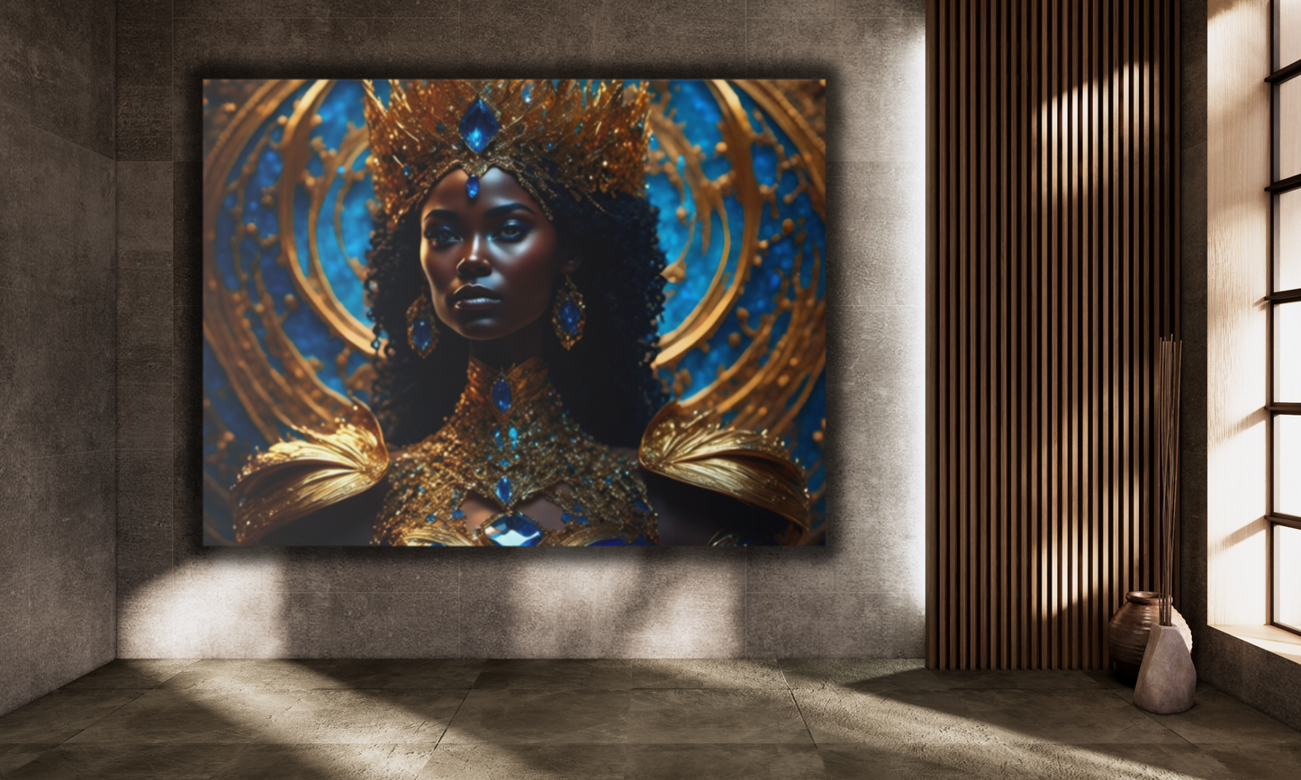 Beautiful African Queen Canvas Art