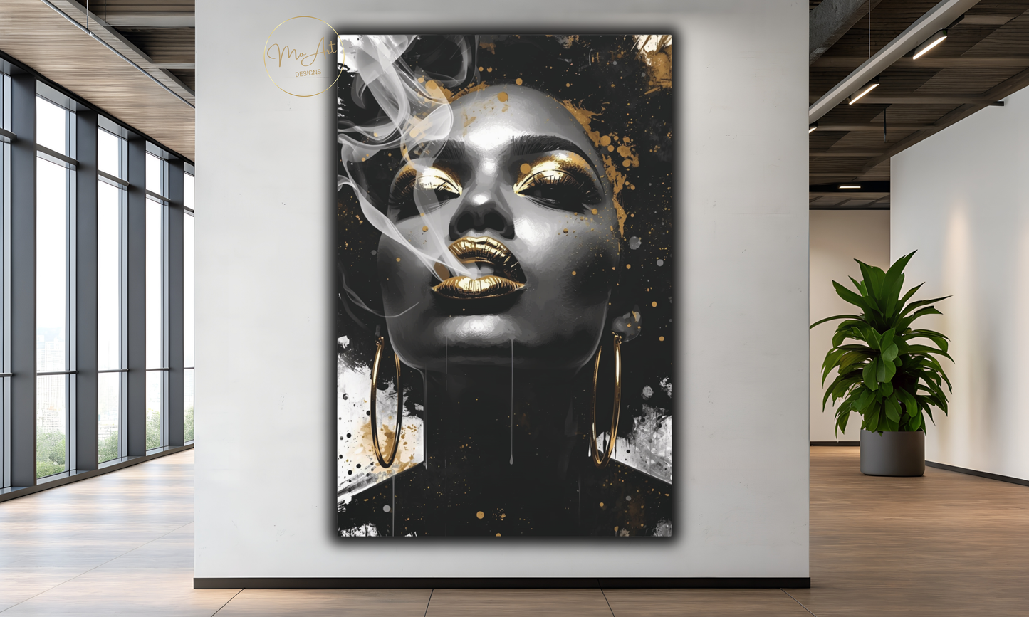 Abstract Smoke & Soul - Canvas Wall Art