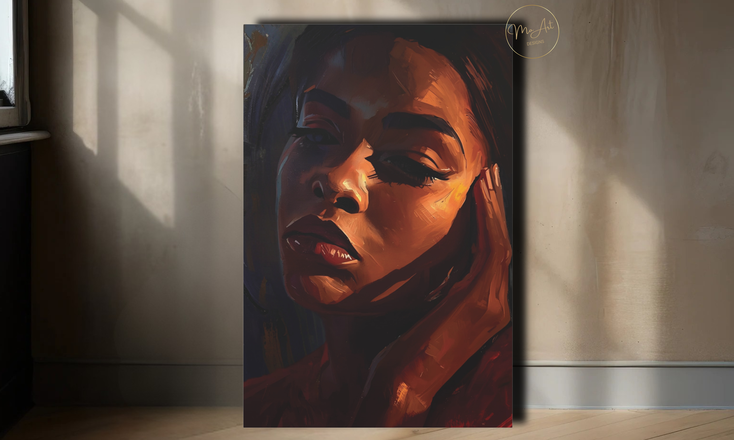 Soulful Reflection – Abstract Canvas Wall Art