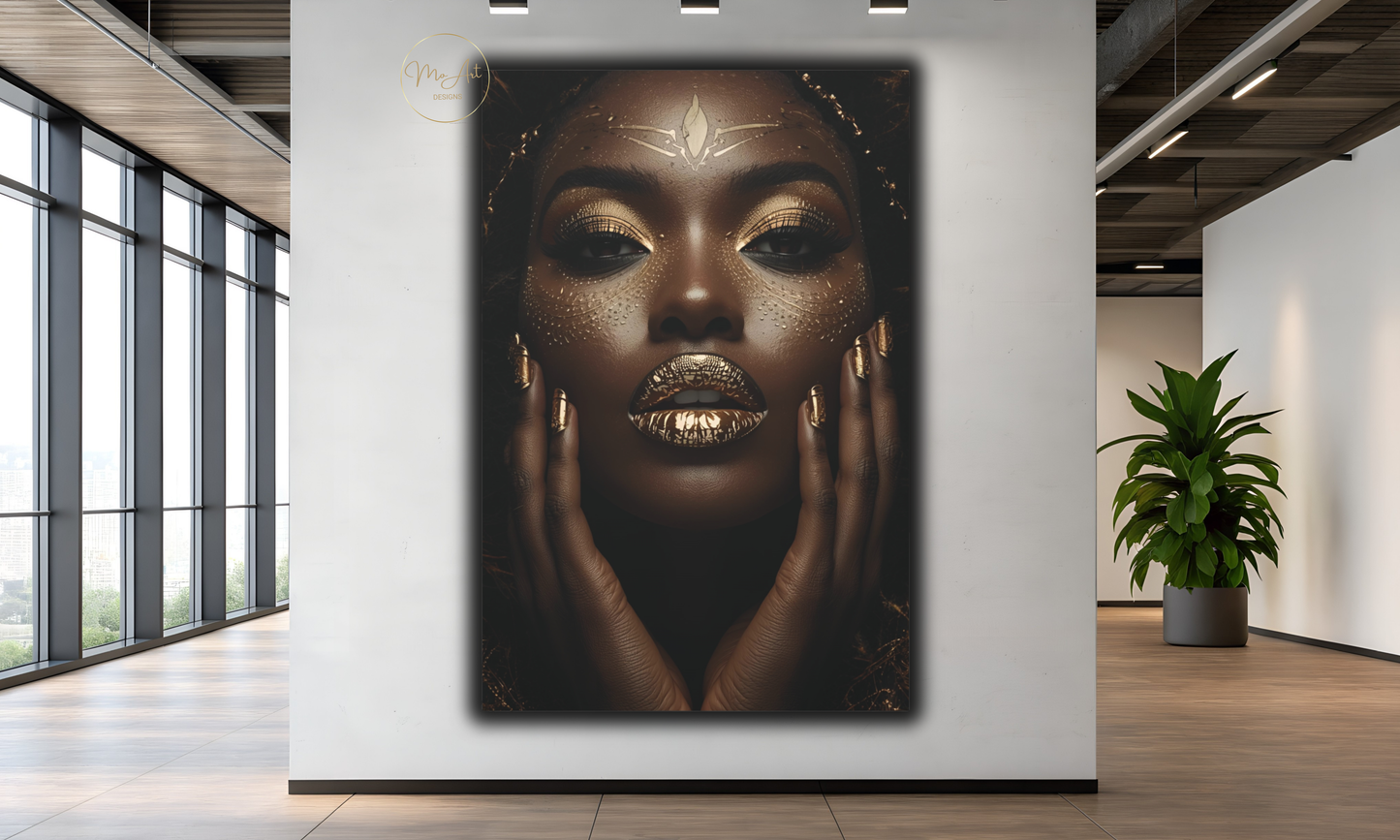 Black & Gold Modern Elegance – Canvas Wall Art