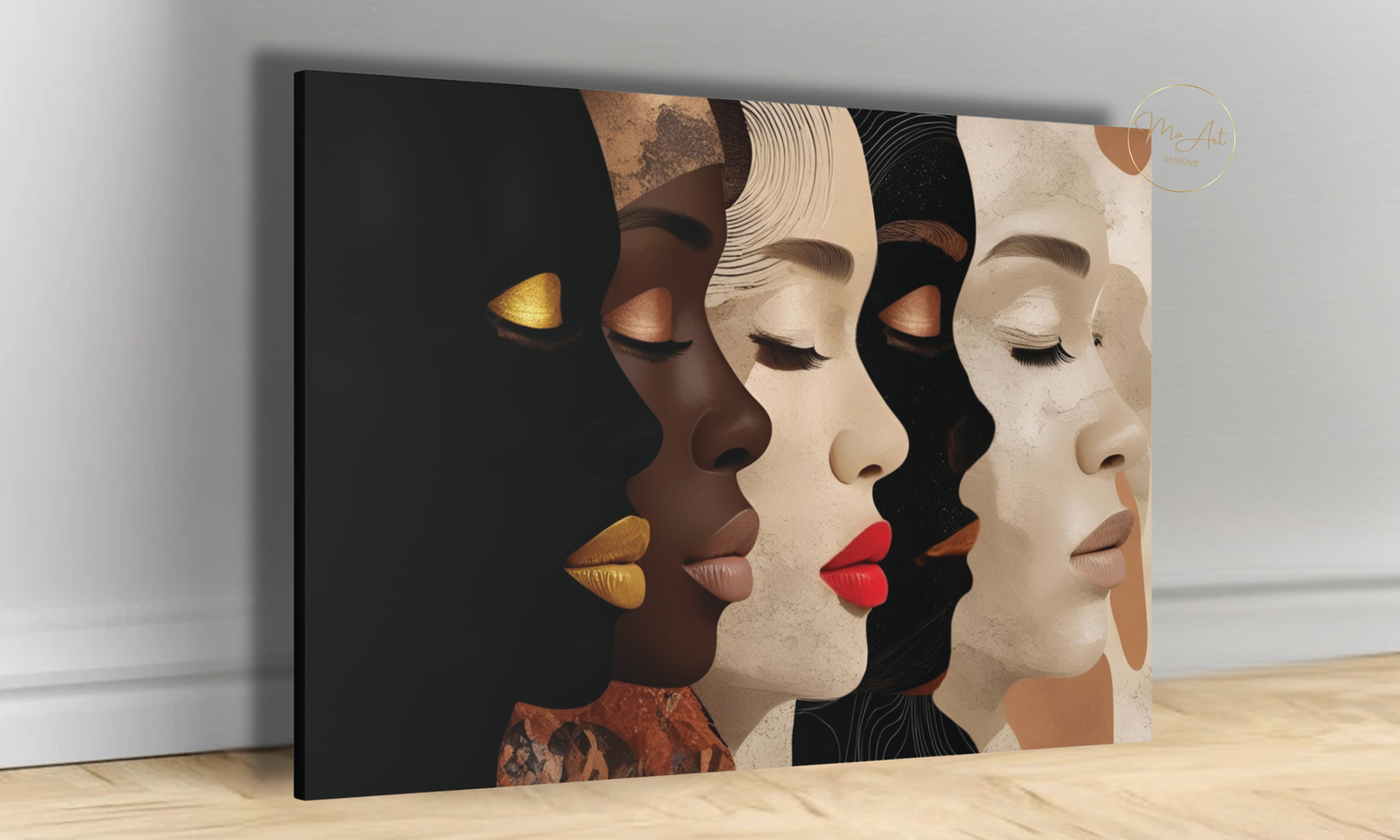 Unified Beauty – Abstract Canvas Wall Art