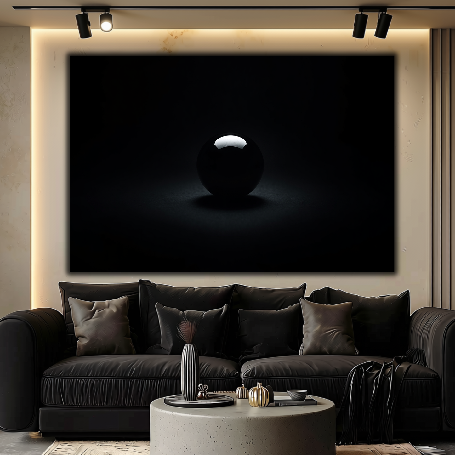 Abstract "Sphere of Silence" Canvas Print | Modern Minimalist Wall Art