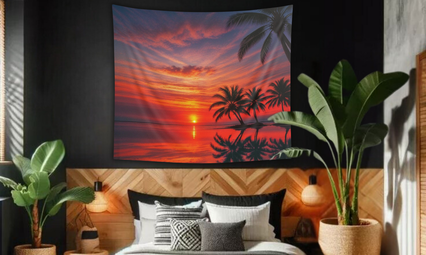 Sunrise at the Beach - Indoor Wall Tapestry