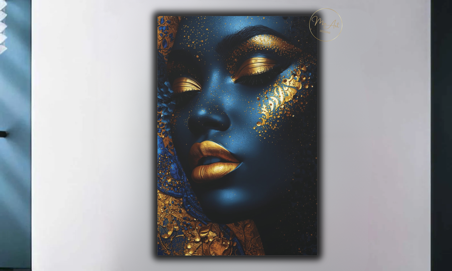 Black Woman Wall Art – Midnight Royalty / Canvas Print