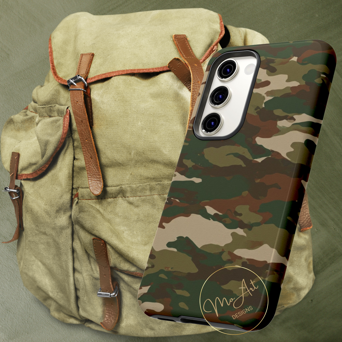 Camo Design - Tough Phone Case - iPhone or Samsung Phones