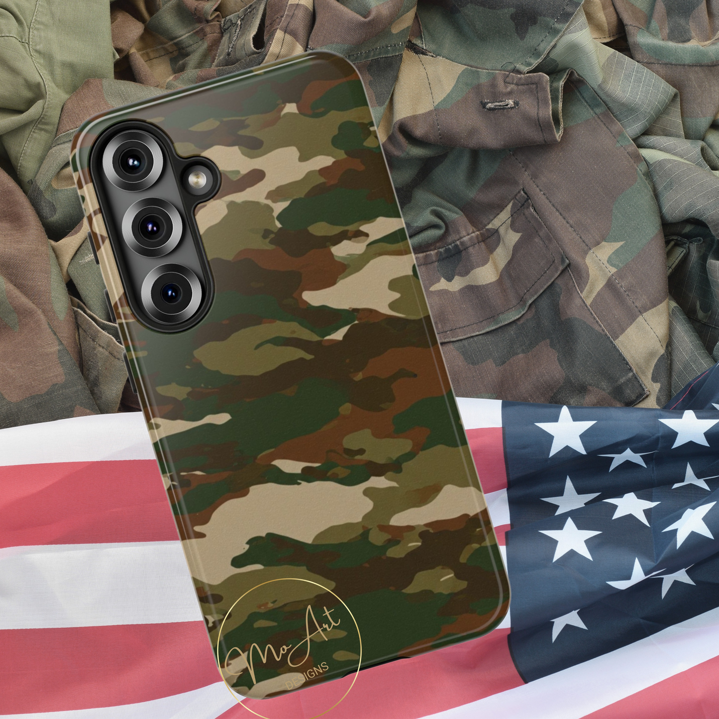 Camo Design - Tough Phone Case - iPhone or Samsung Phones