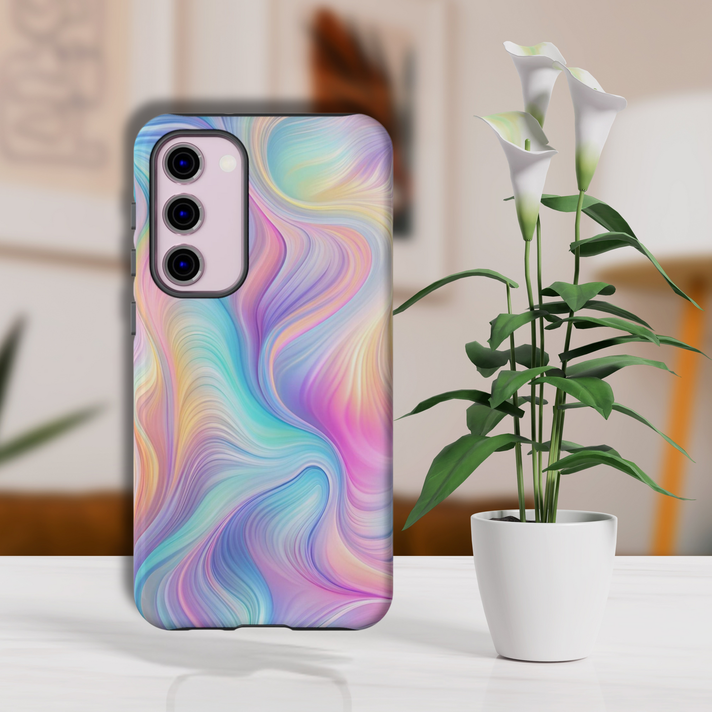 Colorful Swirls Tough Phone Case for Ultimate Protection - iPhone or Samsung Phones