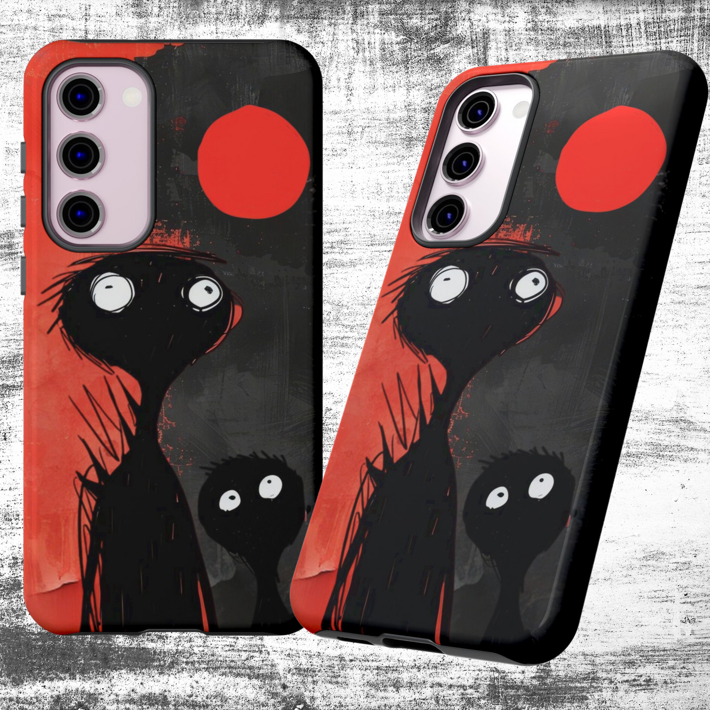 Scary Zombie People Phone Case, Tough Case Protective Smartphone Cover, Hard Shell Case, Unique Phone Accessories, Halloween