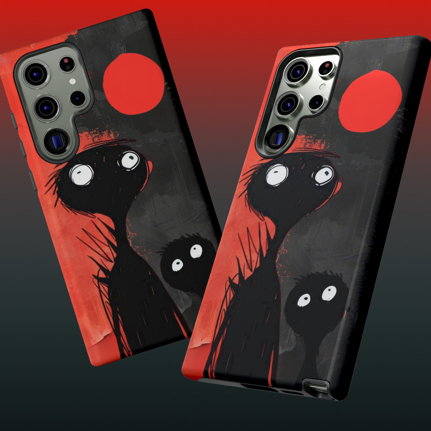 Scary Zombie People Phone Case, Tough Case Protective Smartphone Cover, Hard Shell Case, Unique Phone Accessories, Halloween