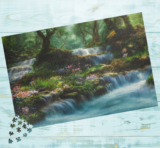 Fantasy Waterfalls Jigsaw Puzzle