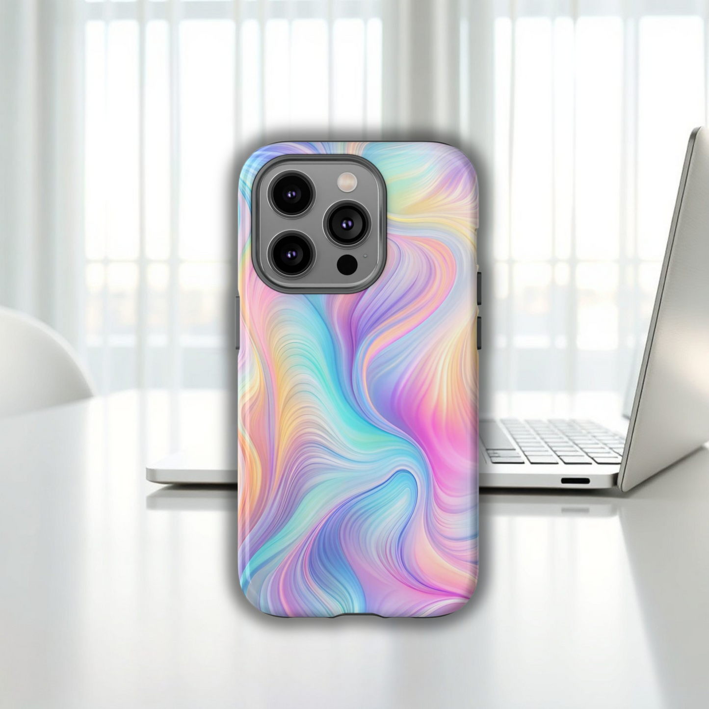 Colorful Swirls Tough Phone Case for Ultimate Protection - iPhone or Samsung Phones